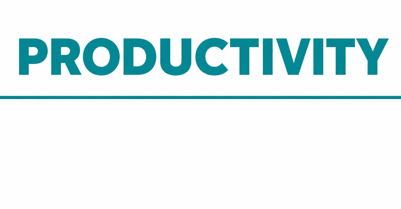 gpt-image-2 が英語のPRODUCTIVITYを正確に描画した画像
